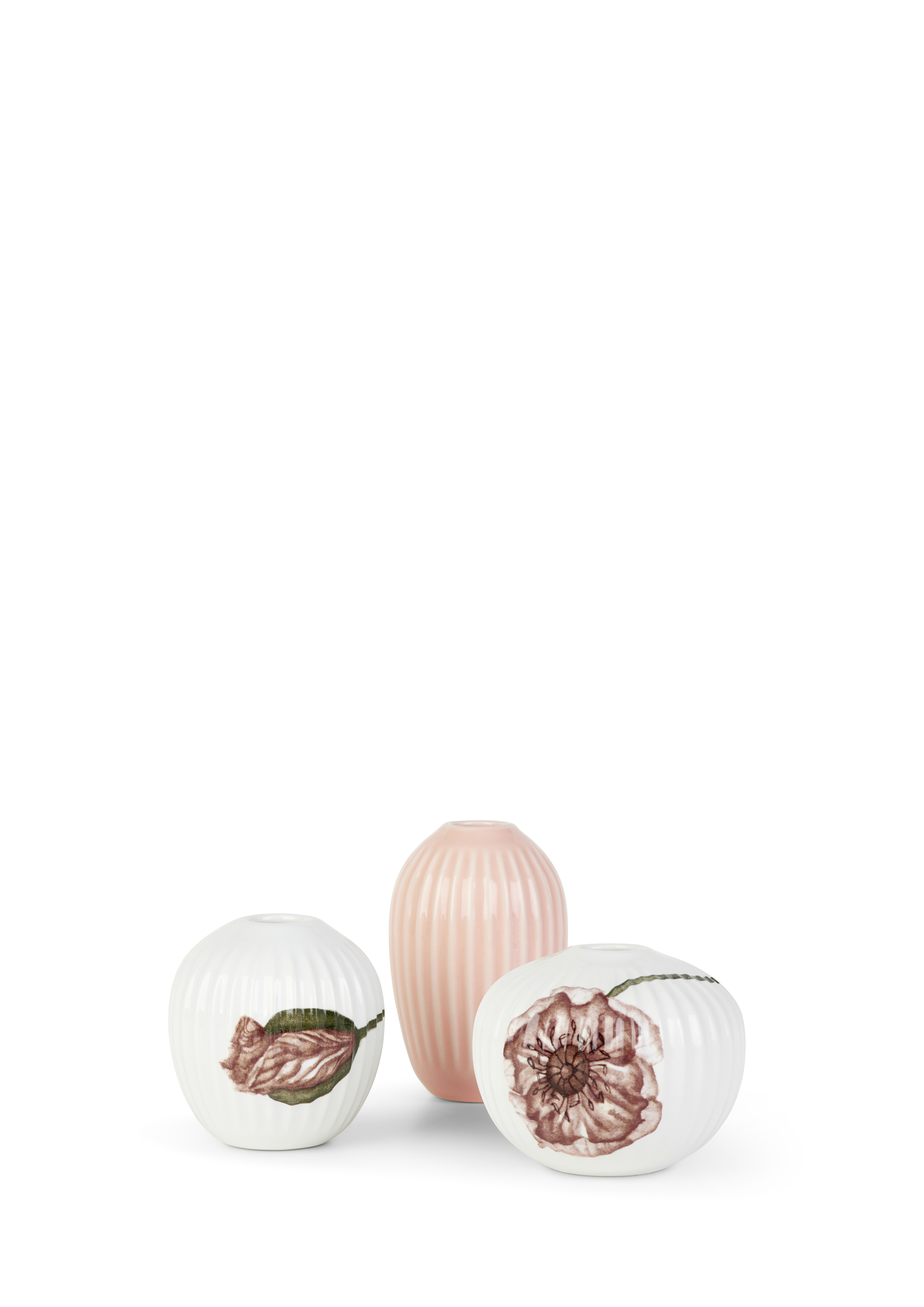 Kähler – Hammershøi Poppy Vase – Hvit – Miniatyr 3 stk. v:2848152