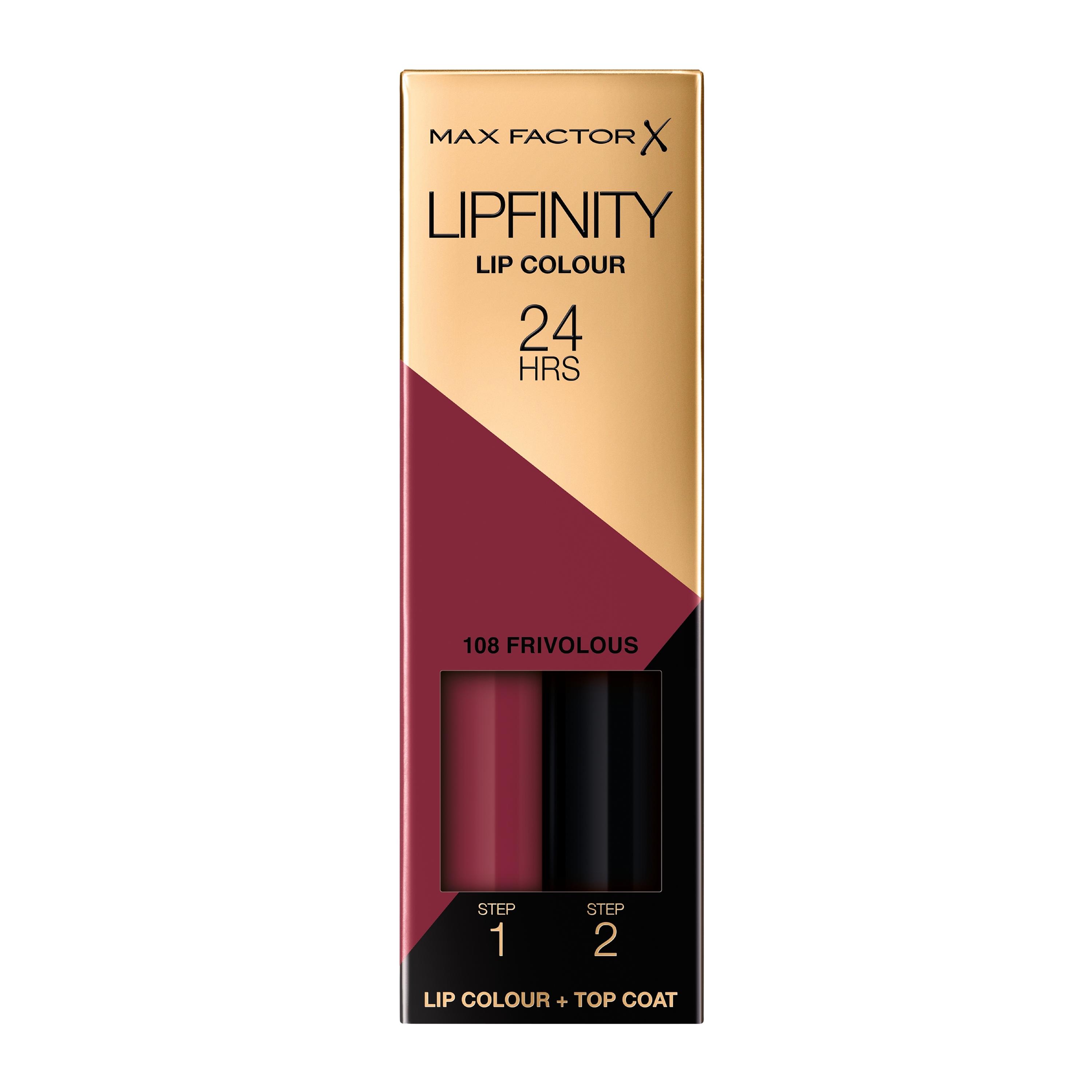 Max Factor – Lipfinity Lip Colour – 108 Frivol – 2.3ml v:8188288 Max Factor – Lipfinity Lip Colour – 108 Frivol – 2.3ml v:8188288