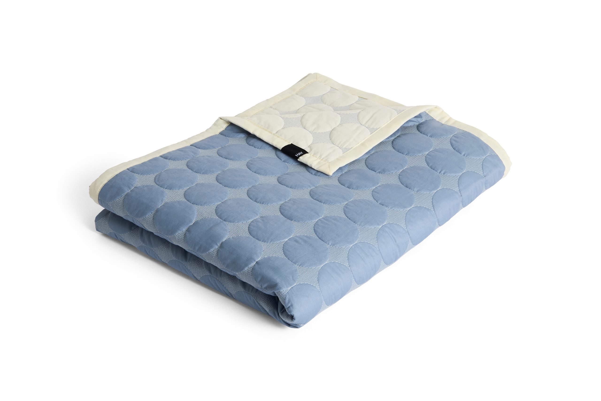 HAY - Mega Dot Sengeteppe - B195 x L245 cm - Støvet Blå - Dusty Blue - Gratis frakt v:2422905
