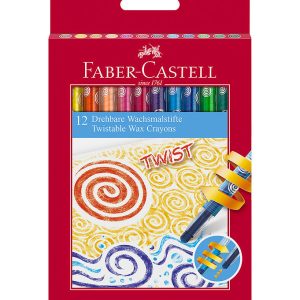 Faber-Castell – Twistable Wax Crayons – Cardboard box of 12 (120003) v:7663234 Faber-Castell – Twistable Wax Crayons – Cardboard box of 12 (120003) v:7663234