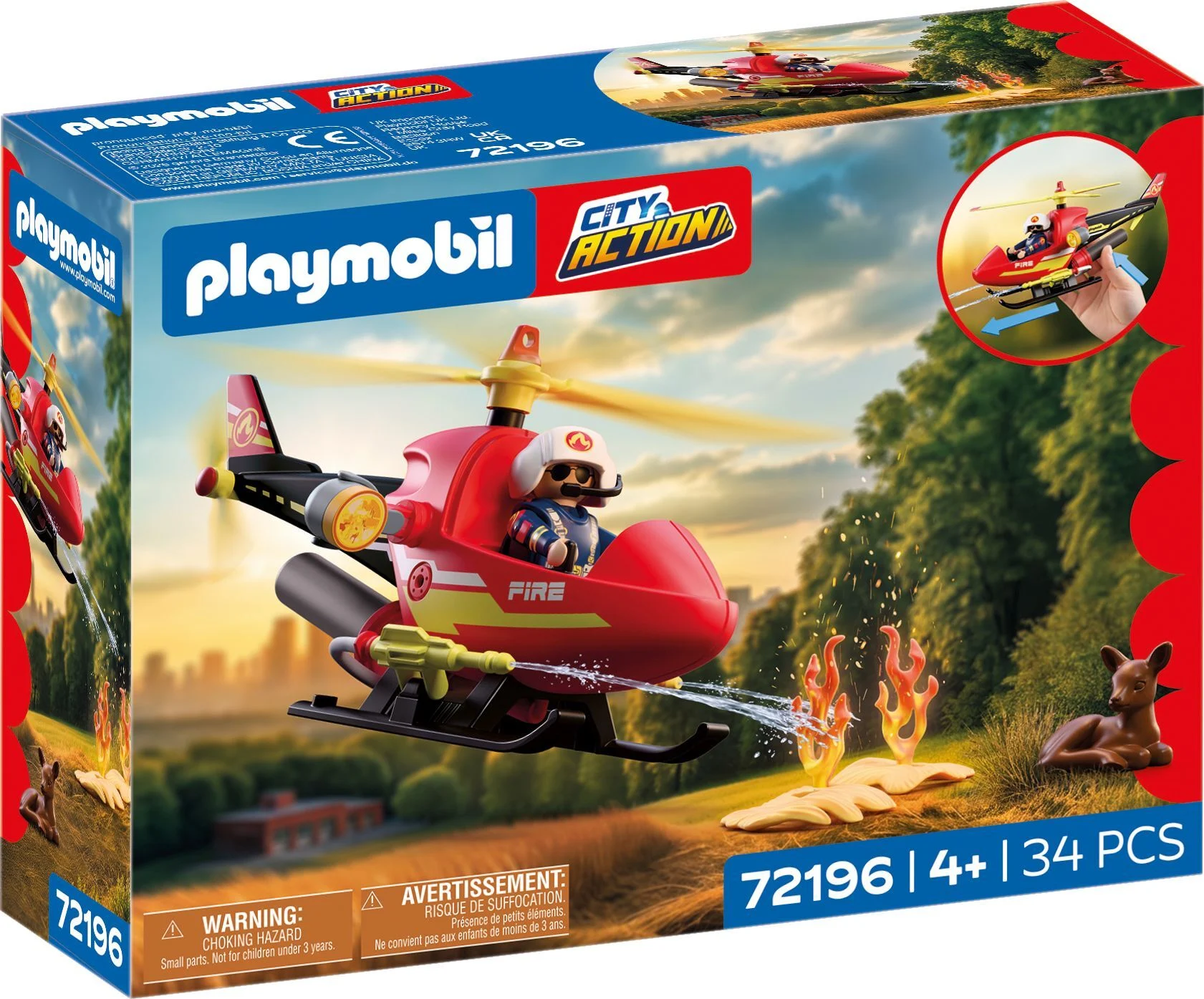 PLAYMOBIL - Firefighting Helicopter (72196) v:8551396