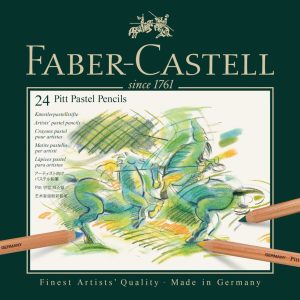 Faber-Castell – Pitt Pastel fargeblyanter – metallboks med 24 stk. v:1595775