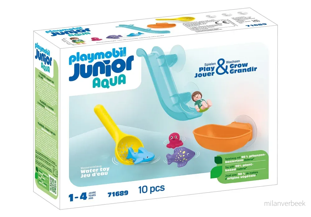 PLAYMOBIL - JUNIOR AQUA: Water Slide with Sea Animals (71689) v:1154567