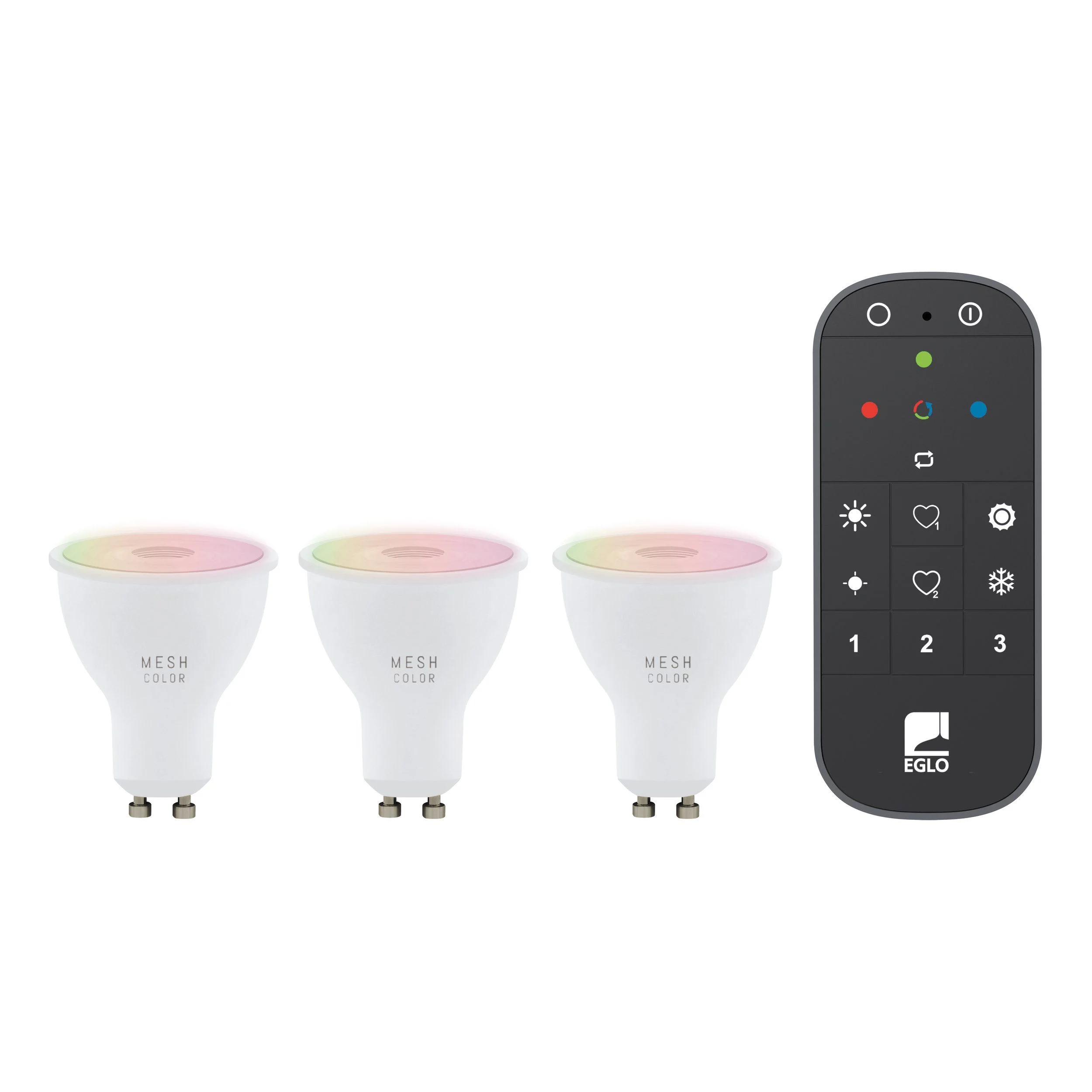 EGLO connect.z Startpakke – Fjernkontroll + 3x GU10 RGB + Tunable White Smarte Pærer v:8750743 EGLO connect.z Startpakke – Fjernkontroll + 3x GU10 RGB + Tunable White Smarte Pærer v:8750743