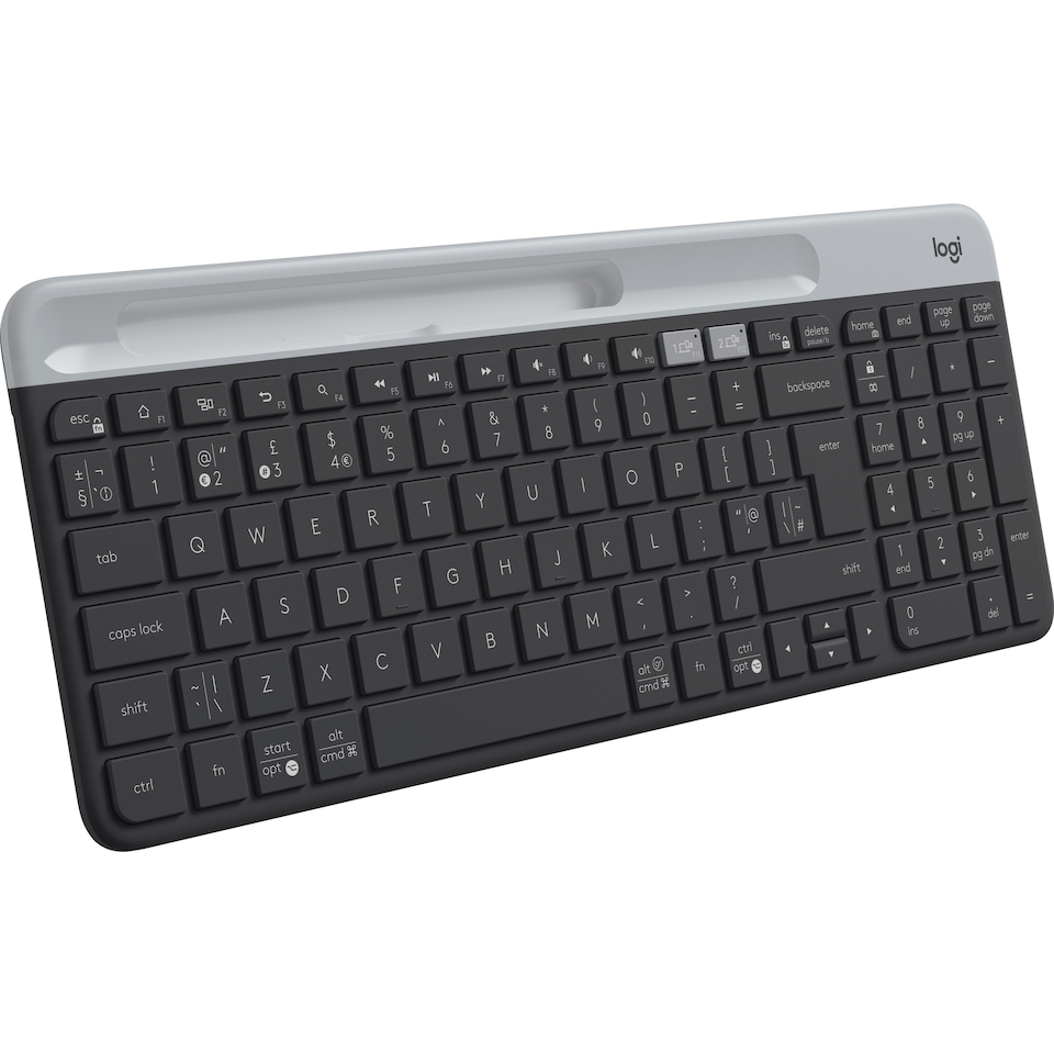 Logitech – K580 Slim Multi-Device Wireless Keyboard GRAPHITE NORDIC – Gratis frakt v:8505964