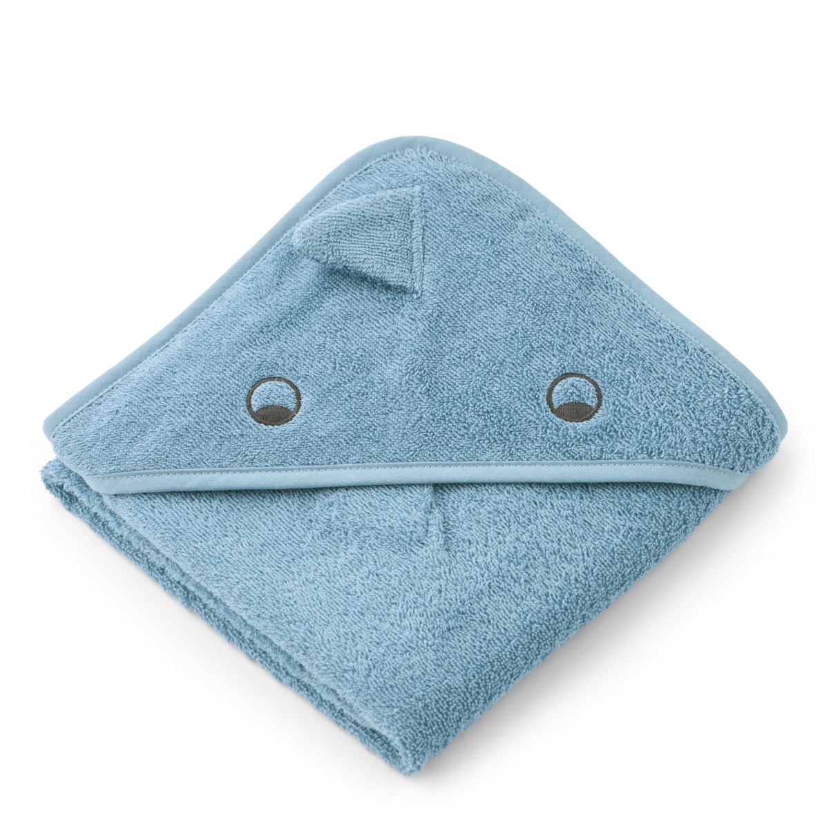 – Albert Dino Hooded Towel – Beach blue – One size v:8179304