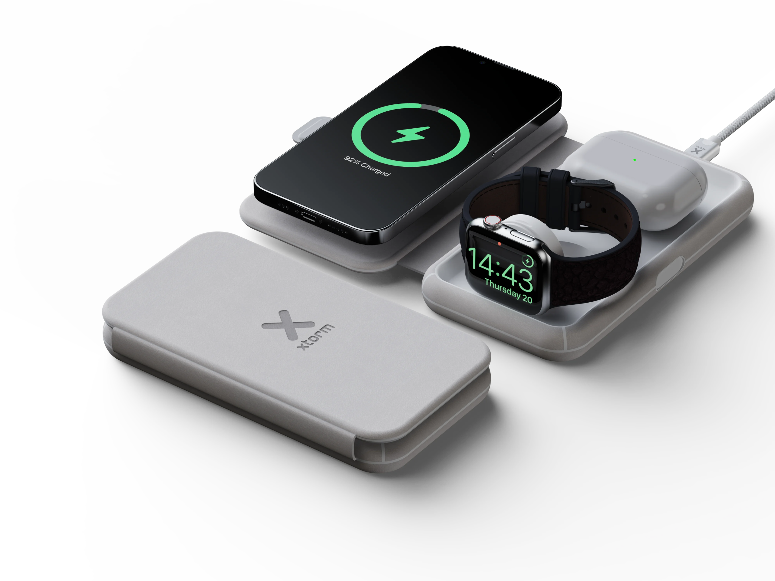 Xtorm – Foldable Wireless Travel Charger 3in1 – 15W – Gratis frakt v:4495815