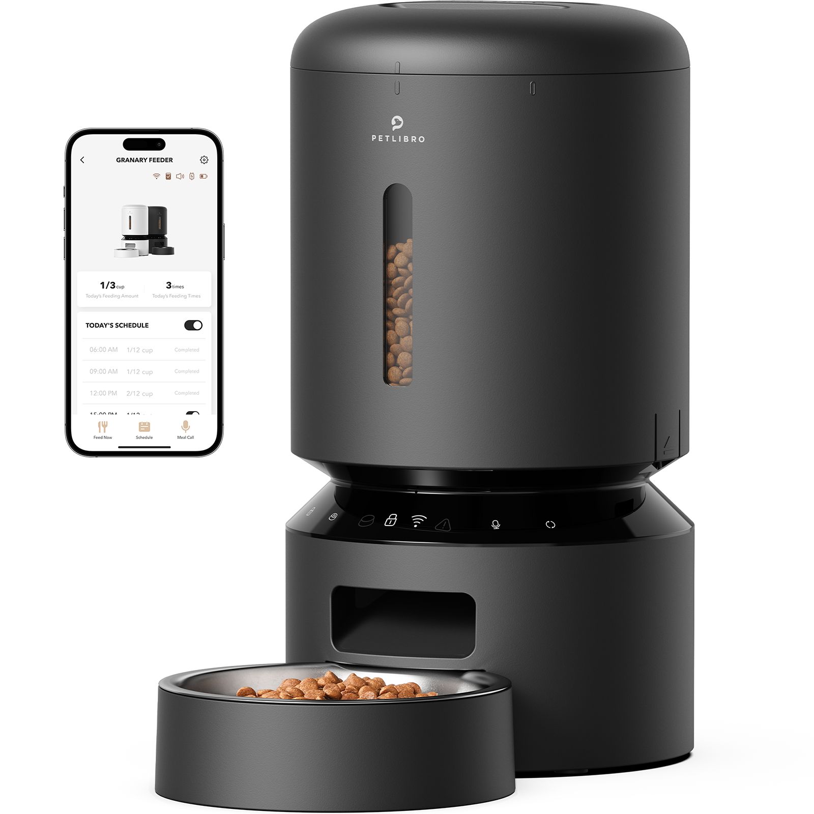 Petlibro - Granary WiFi Feeder - Black - 5-liter - Gratis frakt v:4401563