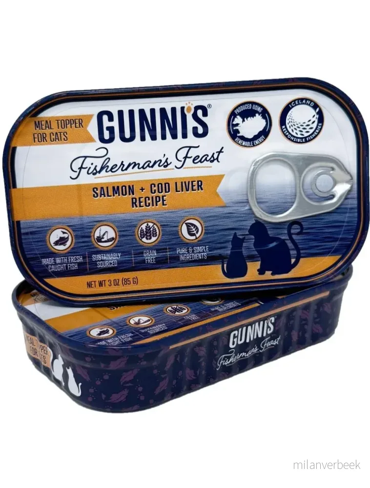 Gunnis - Toppers Salmon & Cod Liver, Cat - 85 g v:4828014