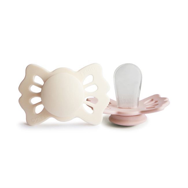 Frigg - Lucky Symmetrical Silicone 2-Pack - Cream/Blush - Size 1 v:8336443