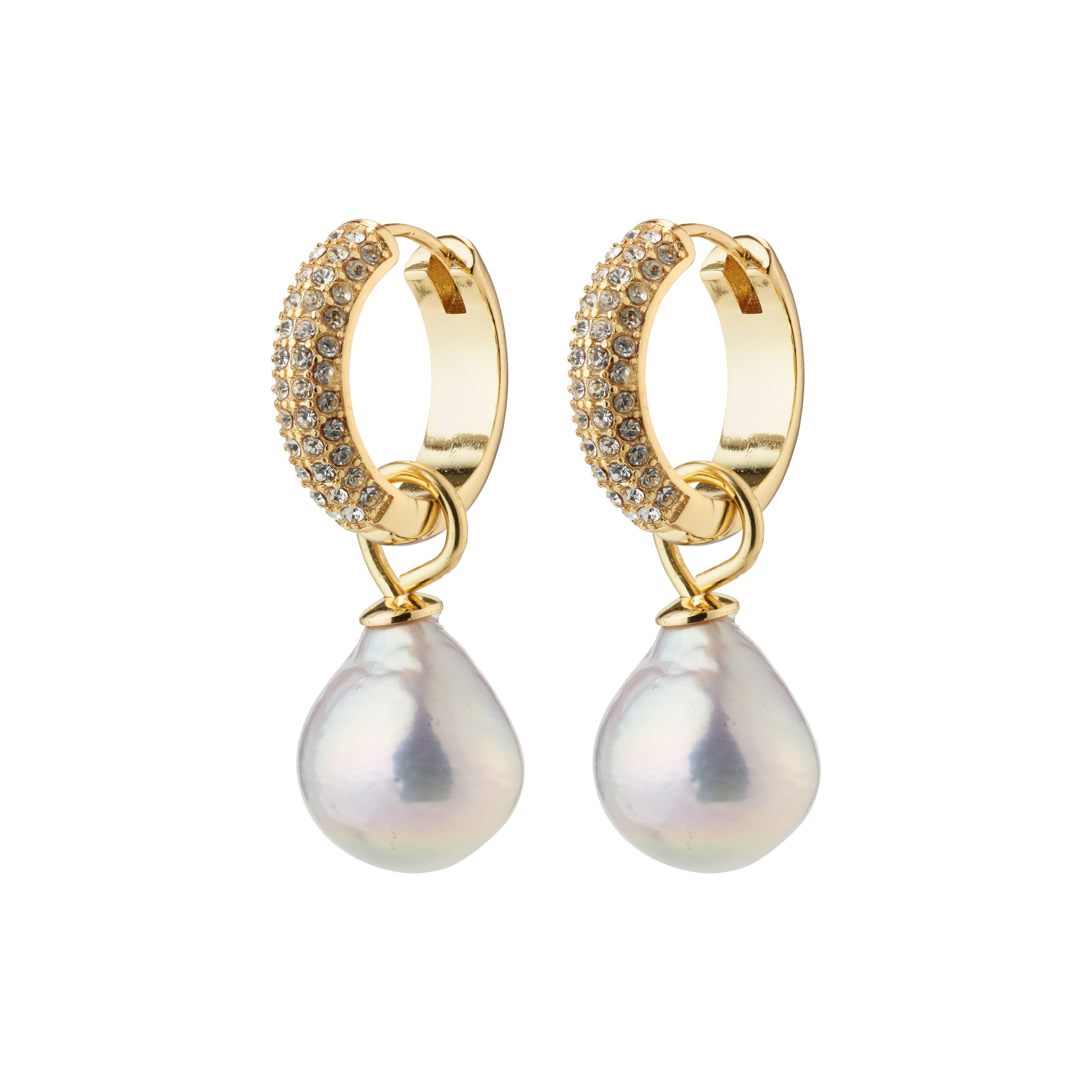 PILGRIM - EDELE Pearl Earrings - Gold-Plated - 30 mm v:2669141