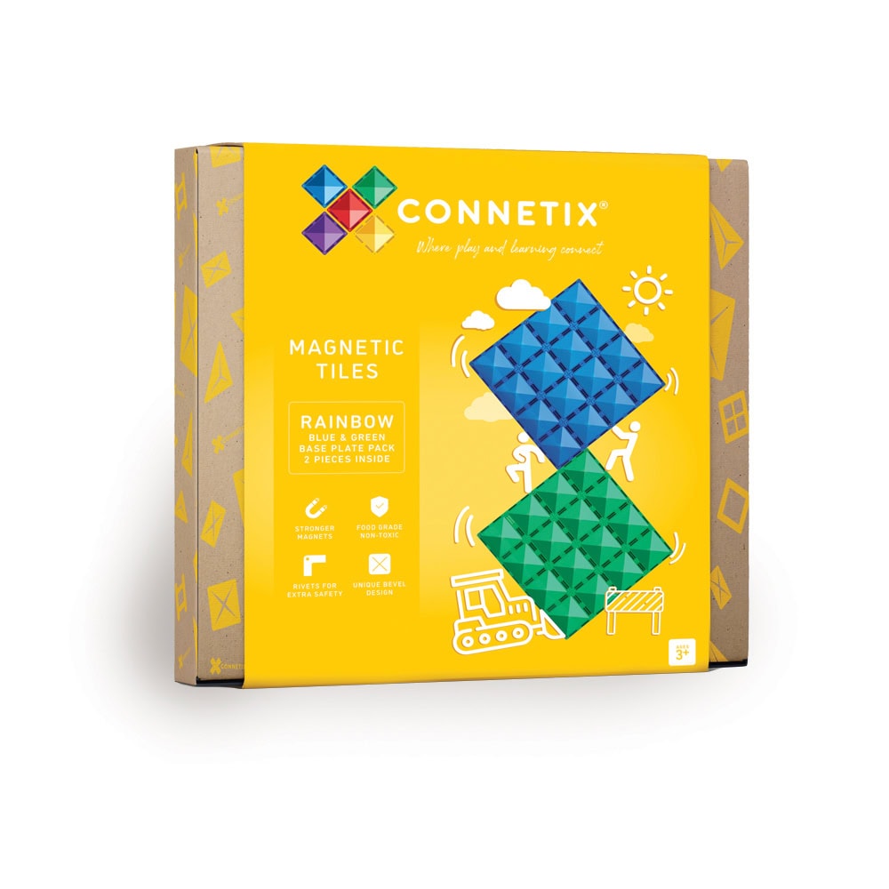 Connetix – Base Plate – Rainbow Blue & Green (CT-R-BG002-BP) – Gratis frakt v:5967130