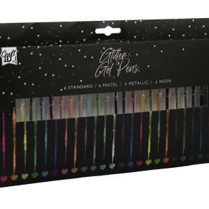 Craft ID – Glitter Gel Pens, 24 pcs (CR704400) v:1827377