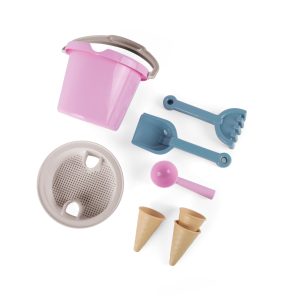 Dantoy – Bucket set w. Ice cream cones – Pink (4801) – Pink v:6360334