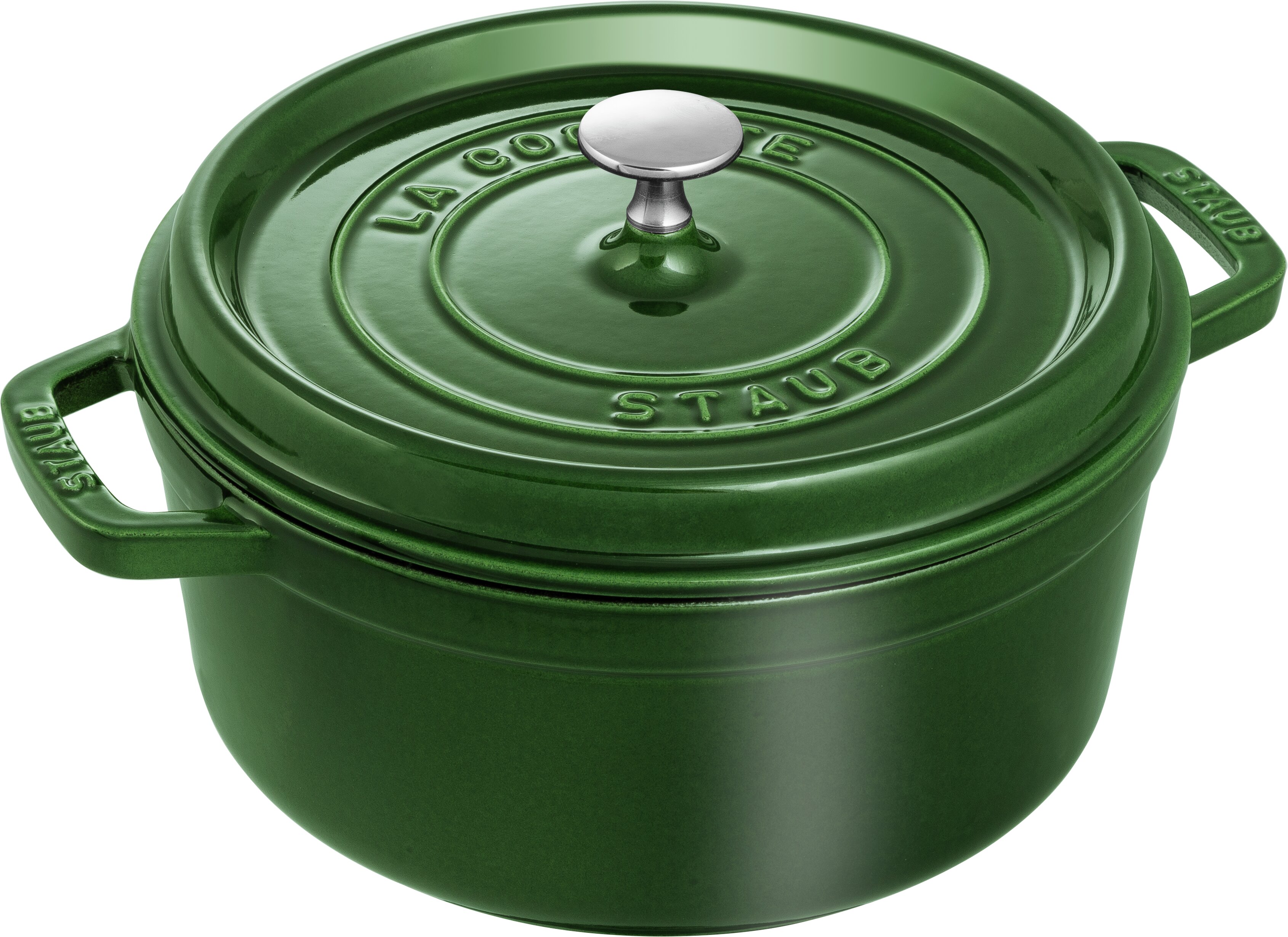Staub - Cocotte - Basil-Green - 24 cm - Gratis frakt v:7604704