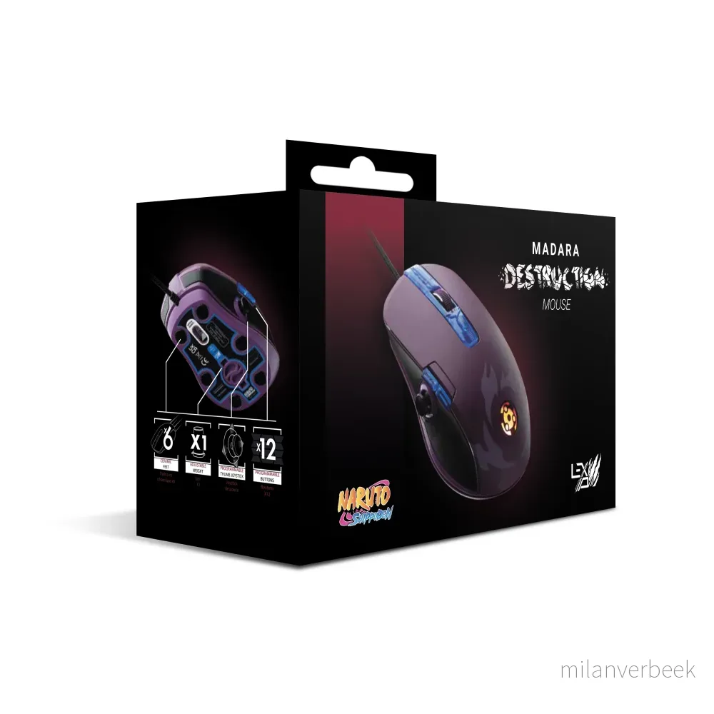 Lexip – Madara Mouse Design By Tsume – Naruto Shippuden – Gratis frakt v:8361052