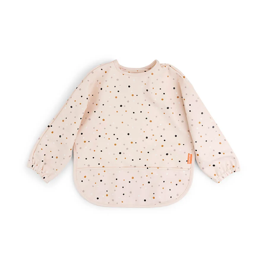 Done by Deer – Sleeved pocket bib – Happy dots – Powder v:8203864 Done by Deer – Sleeved pocket bib – Happy dots – Powder v:8203864