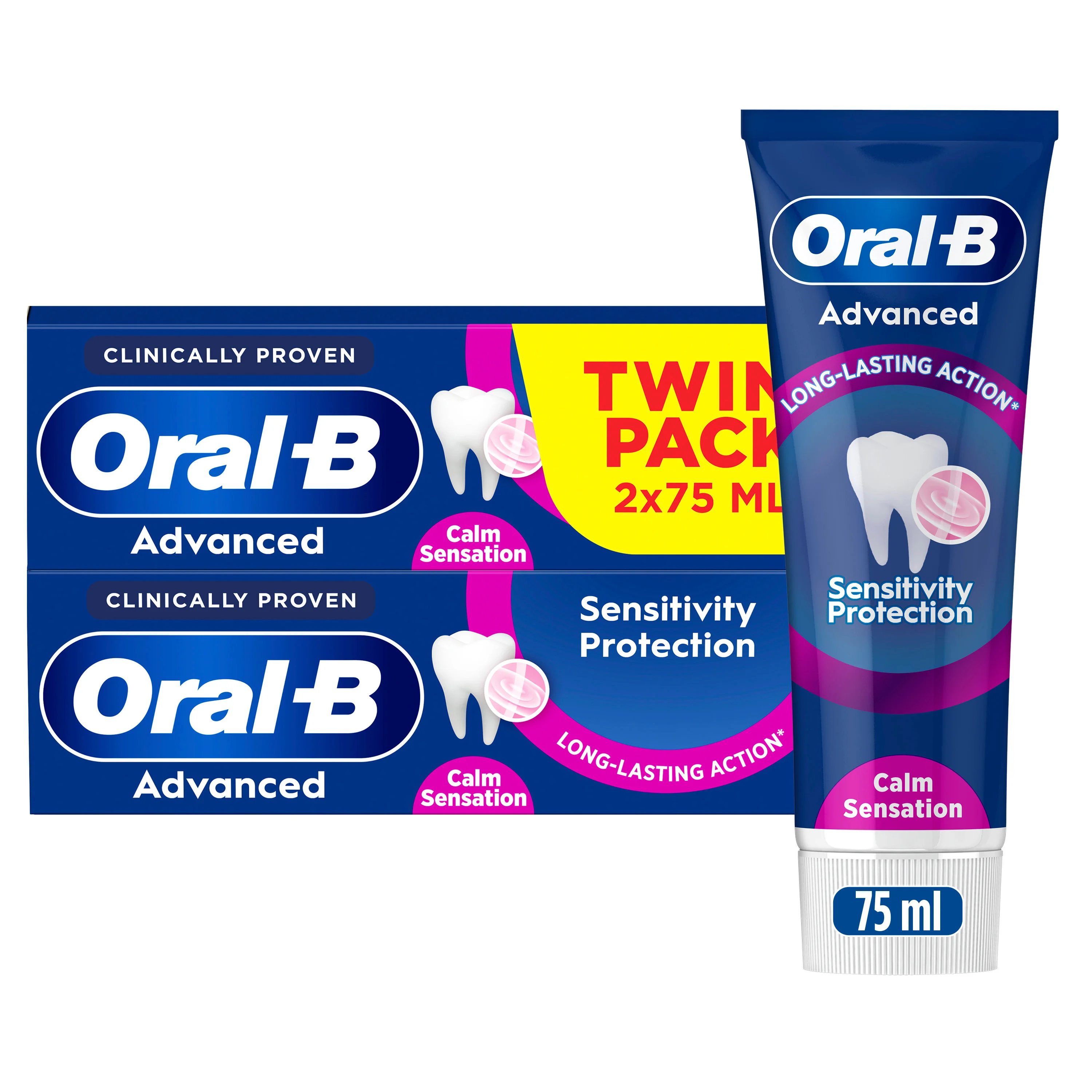 Oral B – Advanced Sensitivity Protection Calm Sensation Tannkrem – 150 ml v:4285989 Oral B – Advanced Sensitivity Protection Calm Sensation Tannkrem – 150 ml v:4285989