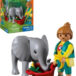 PLAYMOBIL – Zoo: Baby Elephant and Zookeeper (72092) v:1575506