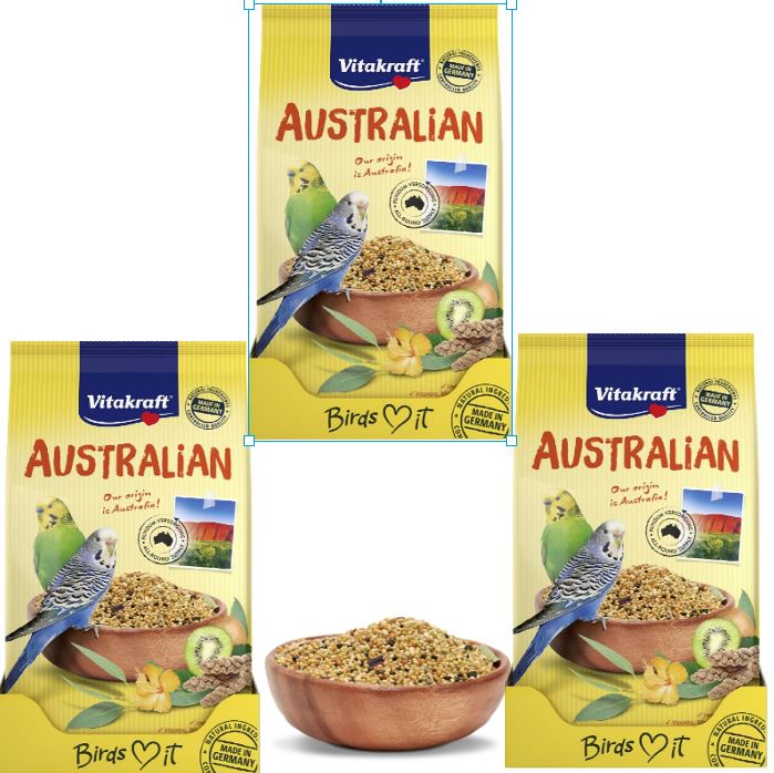 Vitakraft - 3x AUSTRALIAN for budgies 800gr v:5869087