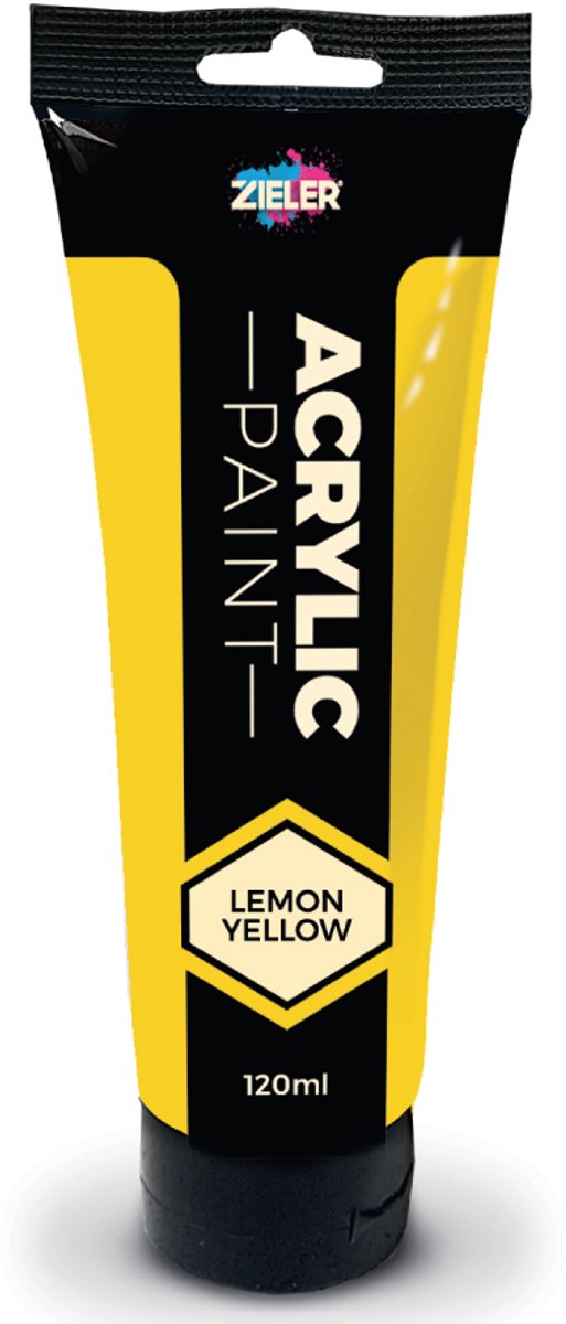 Zieler - Premium Acrylic - Lemon Yellow - 120ml (609299417) v:1943122