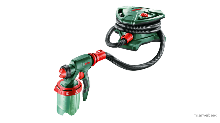 Bosch DIY - PFS 7000 Malesprøyte – 1400W ALLPaint, 2x1000 ml Beholdere for Innendørs og Utendørs Bruk 1400 W-motoren gir best-i-klassen malingspåføring med påføring av maling (overflater): 4 m²/min. - Gratis frakt v:2798689