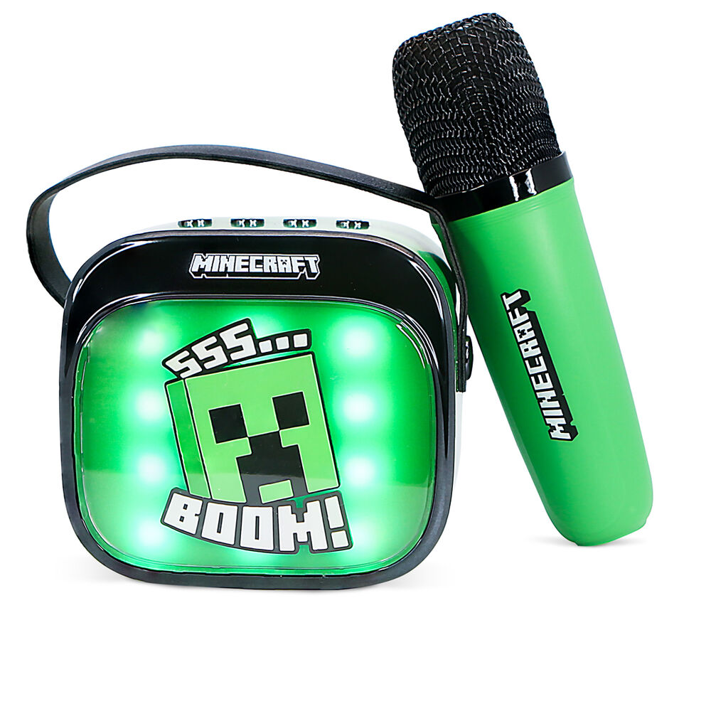 OTL – Light Up Wireless Karaoke Speaker W/ Microphone – Minecraft – Minecraft v:6858831 OTL – Light Up Wireless Karaoke Speaker W/ Microphone – Minecraft – Minecraft v:6858831