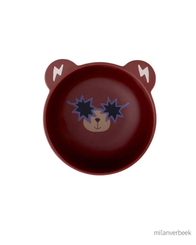Rice - Kids Bowl with Bear Print - Mat Finish - 350 ml v:1545787