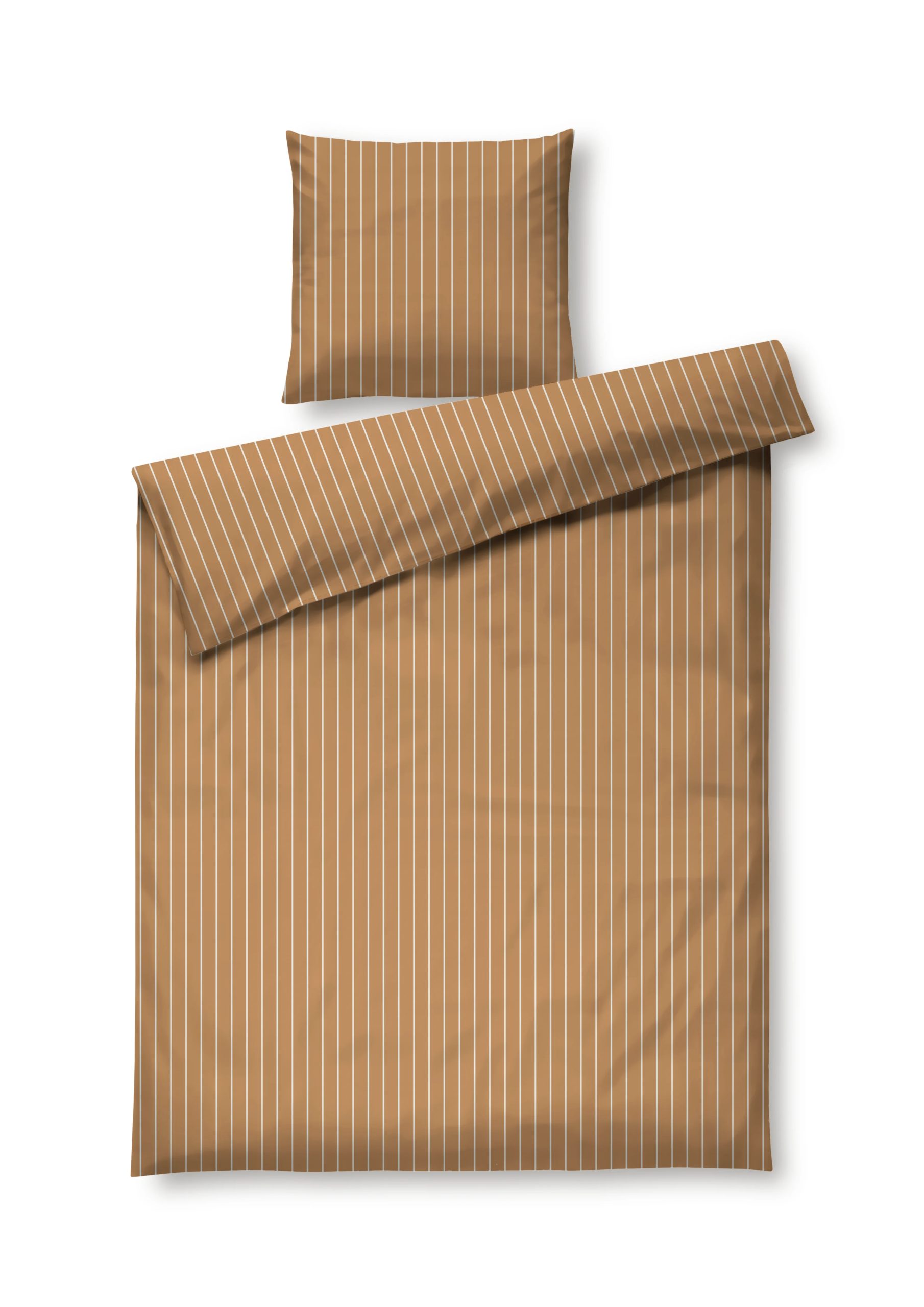 Juna – Soft Sengetøy – Karamell/Offwhite – 140×220 cm – Gratis frakt v:8340608