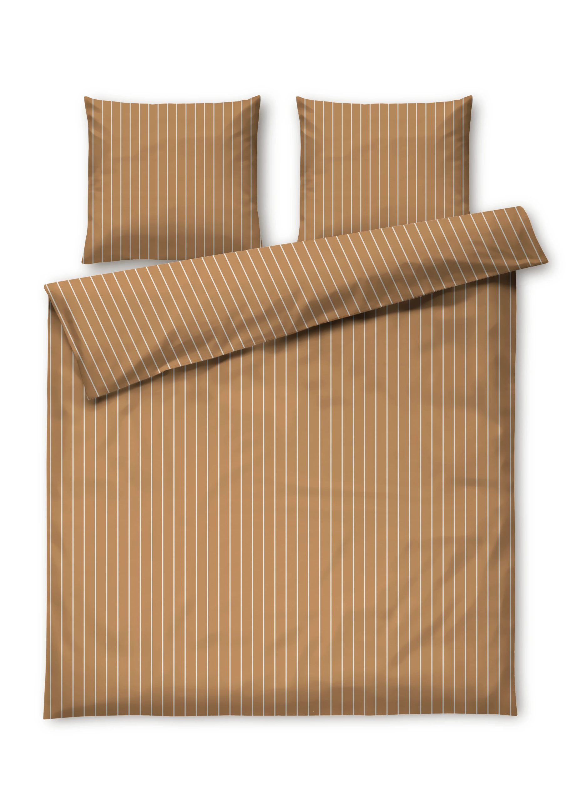Juna – Soft Sengetøy – Karamell/Offwhite – 200×220 cm – Gratis frakt v:2460297