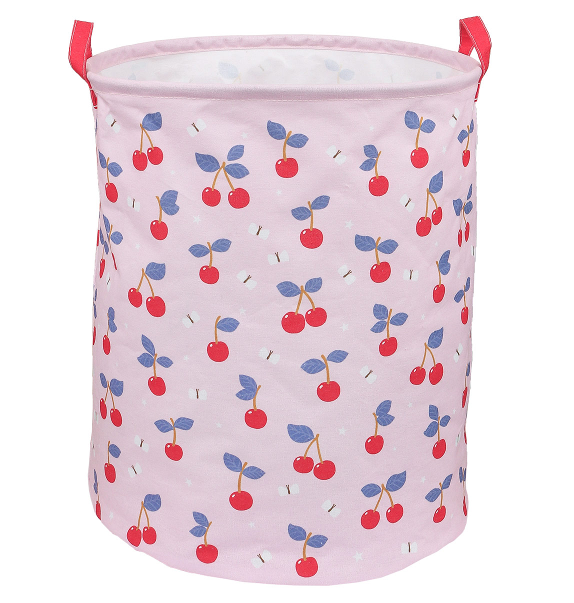 A little lovely company – Storage Basket – Cherries – Soft Pink v:5927024 A little lovely company – Storage Basket – Cherries – Soft Pink v:5927024