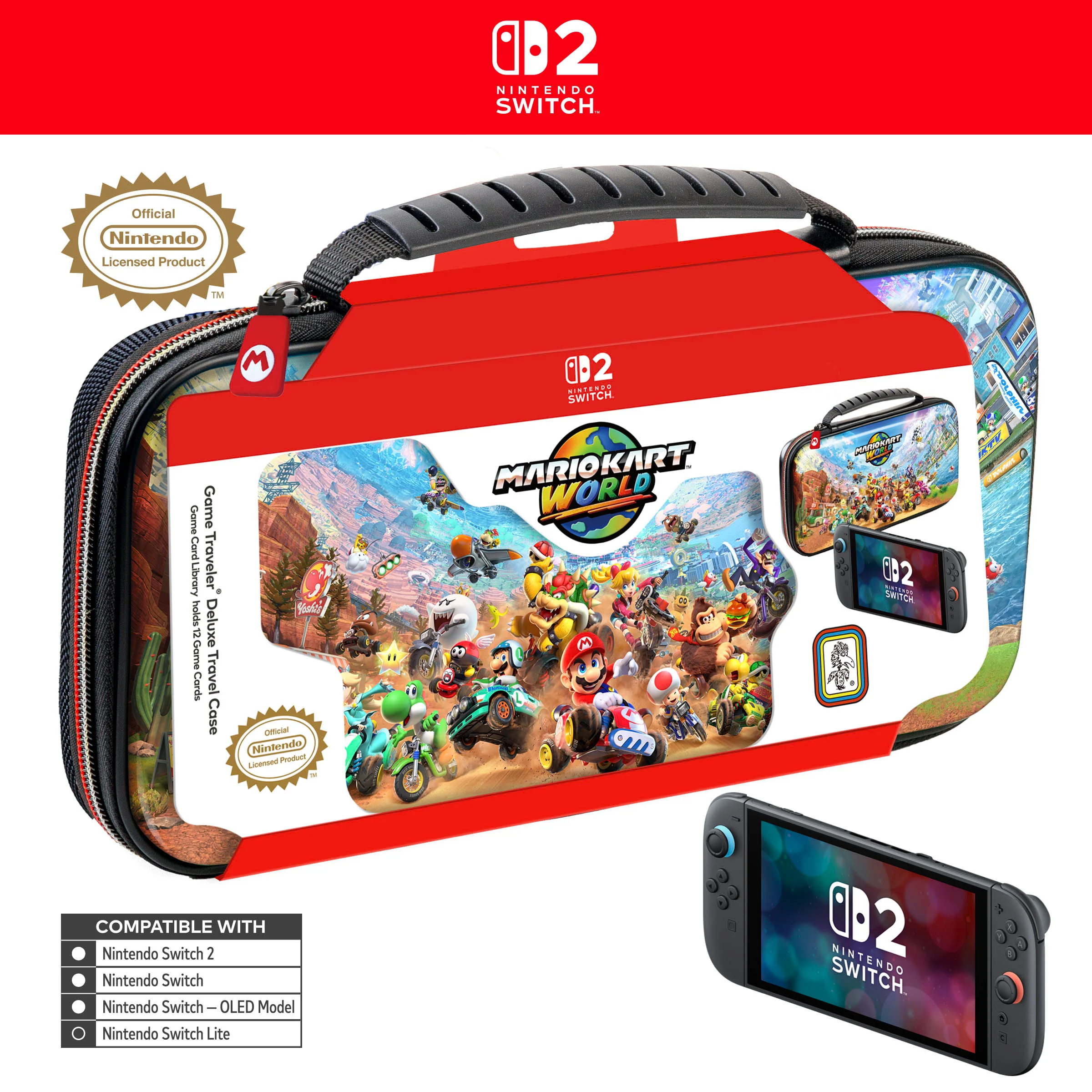 Nintendo Game Traveler: Deluxe Travel Case – Mario Kart World v:6521401 Nintendo Game Traveler: Deluxe Travel Case – Mario Kart World v:6521401