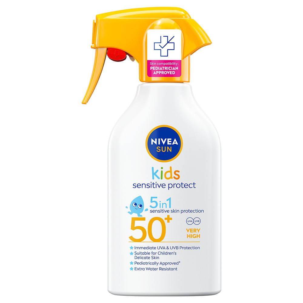 Nivea - Kids Sensitive Trigger Spray SPF50+ - 250 ml v:2194464