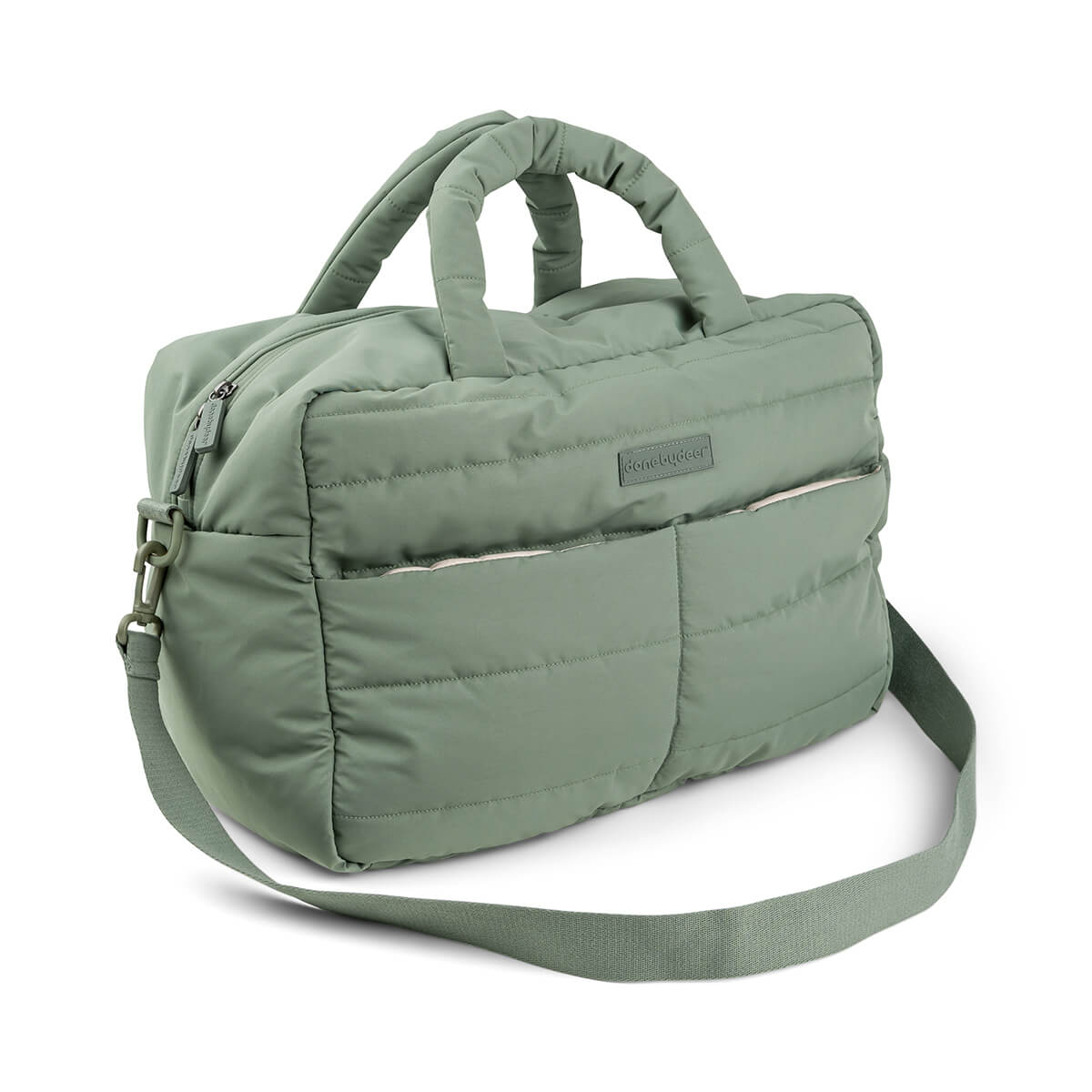 Done by Deer – Quilted changing bag – Green – 41 x 21 x H 29 cm – Gratis frakt v:5033712