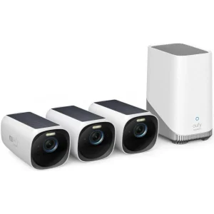 Eufy – EufyCam S330 (eufyCam 3) 3-Kamera Sett – 4K Solcelledrevet Trådløst Sikkerhetssystem – Gratis frakt v:5436122 Eufy – EufyCam S330 (eufyCam 3) 3-Kamera Sett – 4K Solcelledrevet Trådløst Sikkerhetssystem – Gratis frakt v:5436122