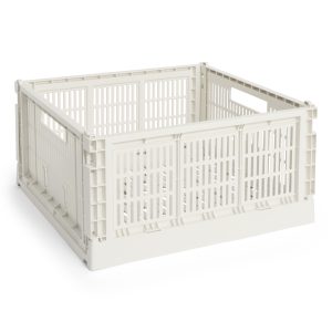 HAY – Colour Crate L Square Oppbevaringsboks (Offwhite) – White v:3075414 HAY – Colour Crate L Square Oppbevaringsboks (Offwhite) – White v:3075414