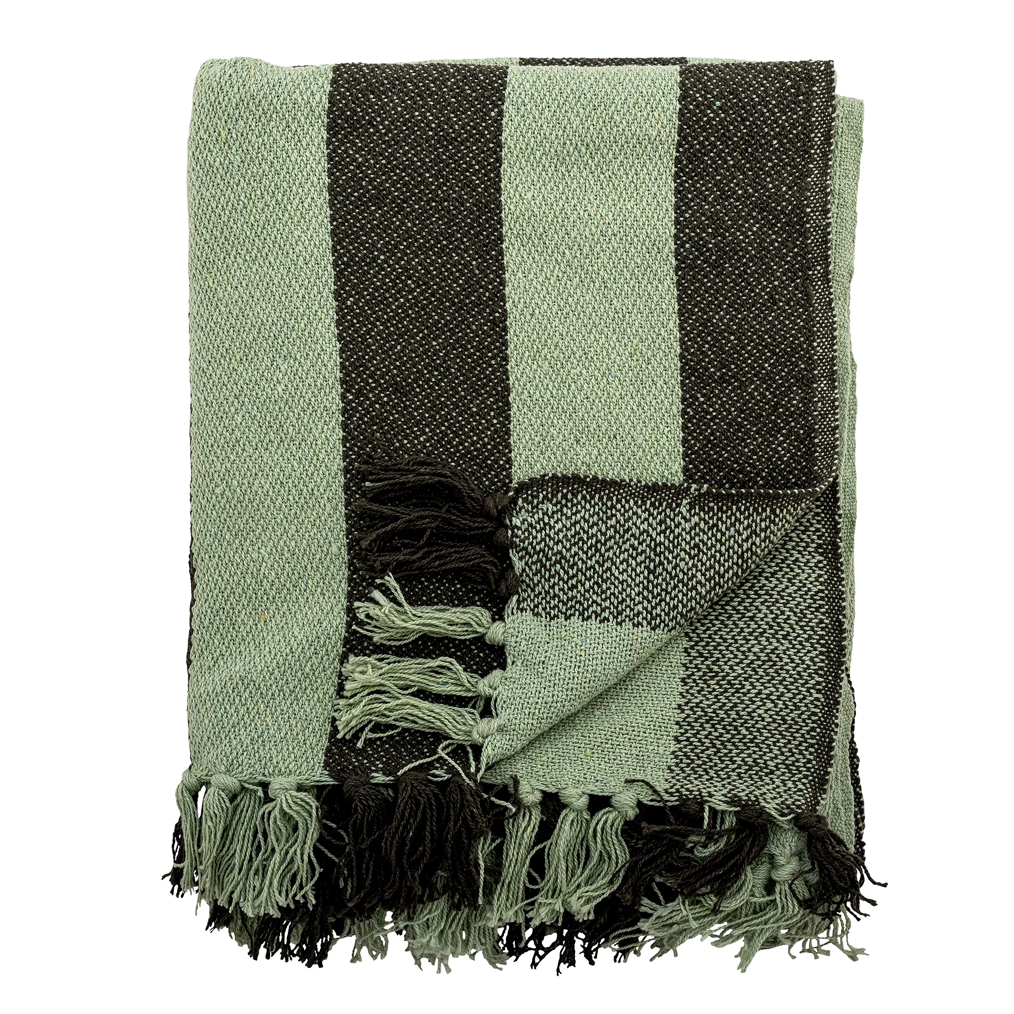 Bloomingville – Frello Throw – Green – Recycled Cotton v:4062213 Bloomingville – Frello Throw – Green – Recycled Cotton v:4062213