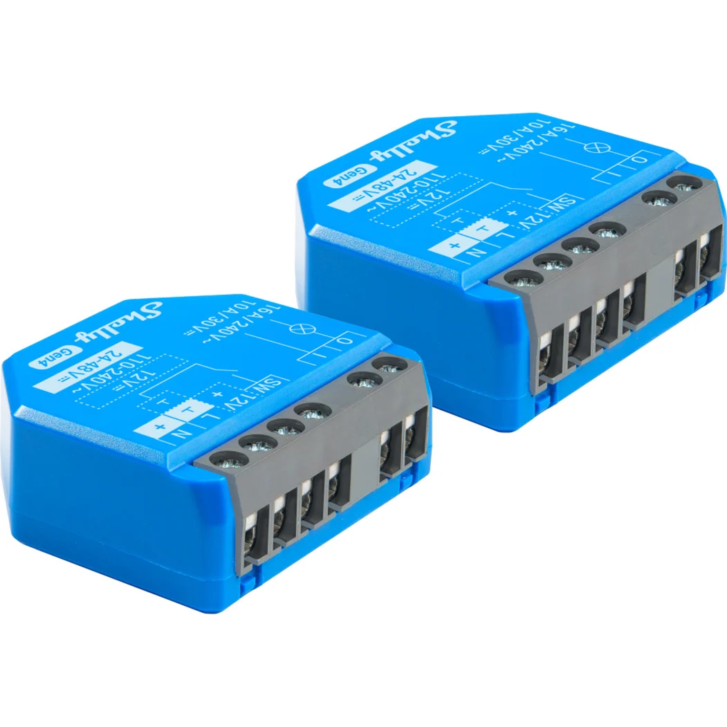 Shelly 1 Gen4 – Smart Wi-Fi Relé Bryter med Tørrkontakt (2 Pakke) v:7231146 Shelly 1 Gen4 – Smart Wi-Fi Relé Bryter med Tørrkontakt (2 Pakke) v:7231146