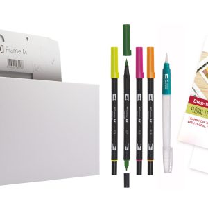 Tombow – Watercoloring Canvas set Floral Letters v:4544369 Tombow – Watercoloring Canvas set Floral Letters v:4544369