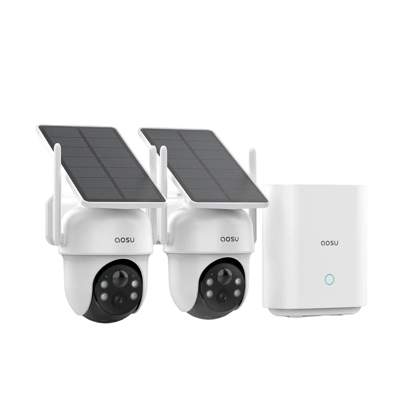 Aosu 2-Cam Kit with aosuBase – 3MP 2K 360° Solar Security Cameras – Gratis frakt v:5918725 Aosu 2-Cam Kit with aosuBase – 3MP 2K 360° Solar Security Cameras – Gratis frakt v:5918725