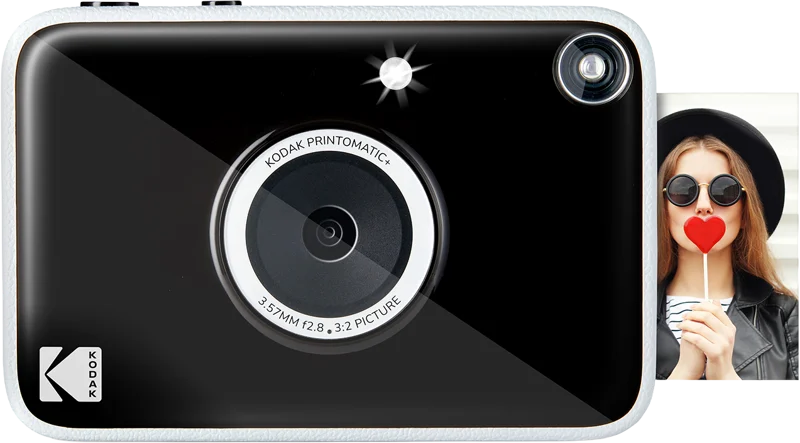 Kodak - Printomatic + Instantkamera med Innebygd Fotoprinter - Svart - Gratis frakt v:9115050