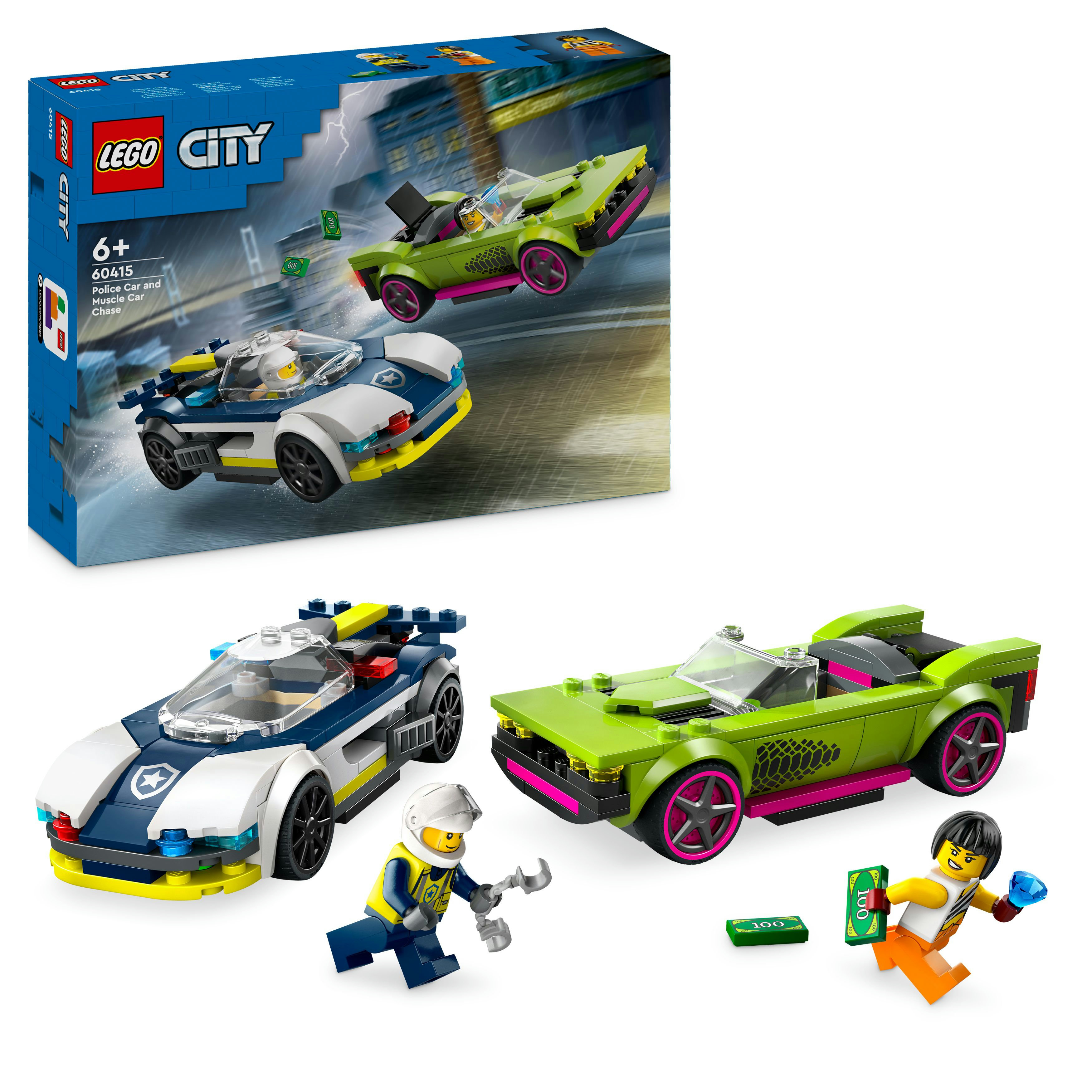LEGO - City - Politibil på muskelbil-jakt (60415) v:7953062