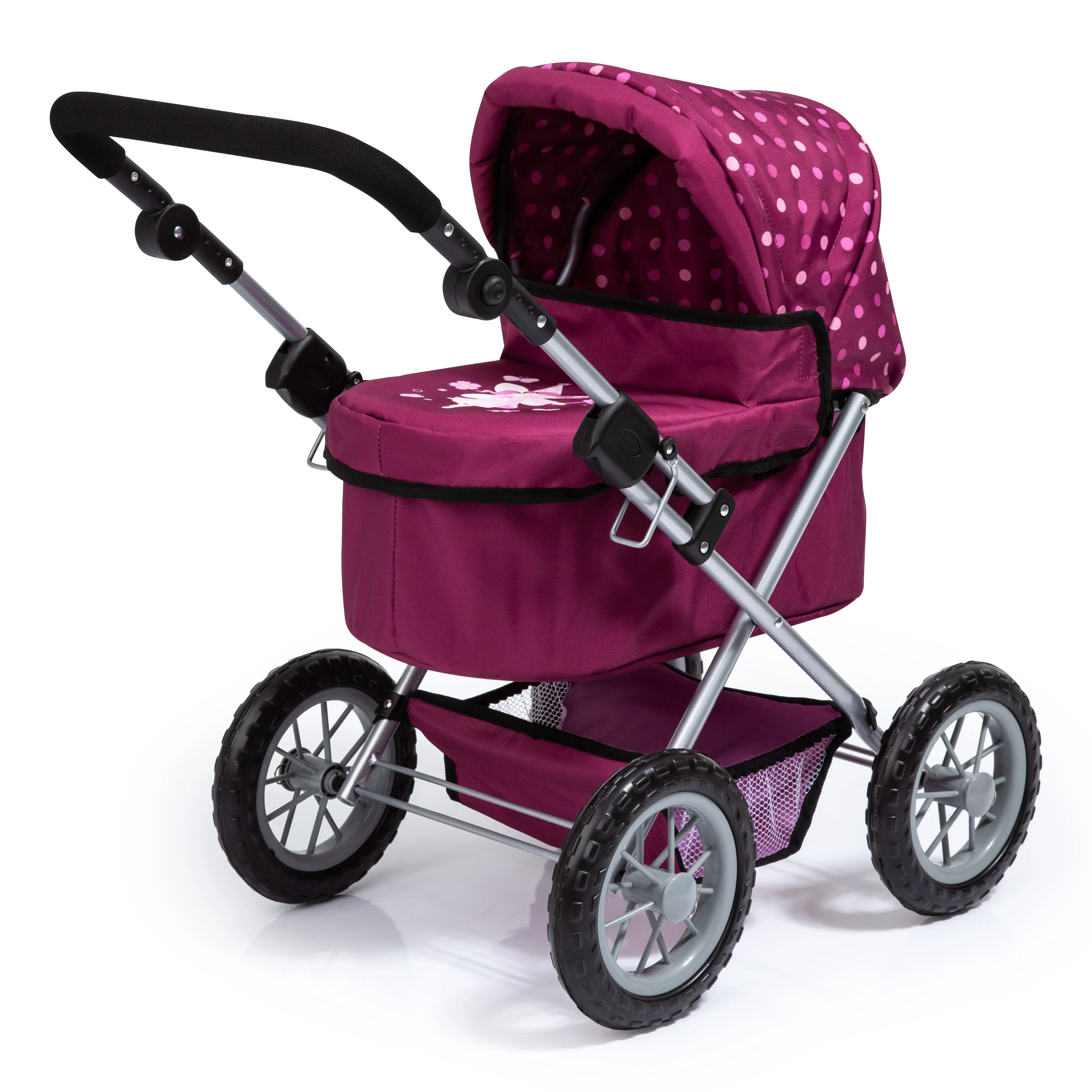 Bayer - Dolls Pram Trendy - Pink (13067AA) - Gratis frakt v:7960293