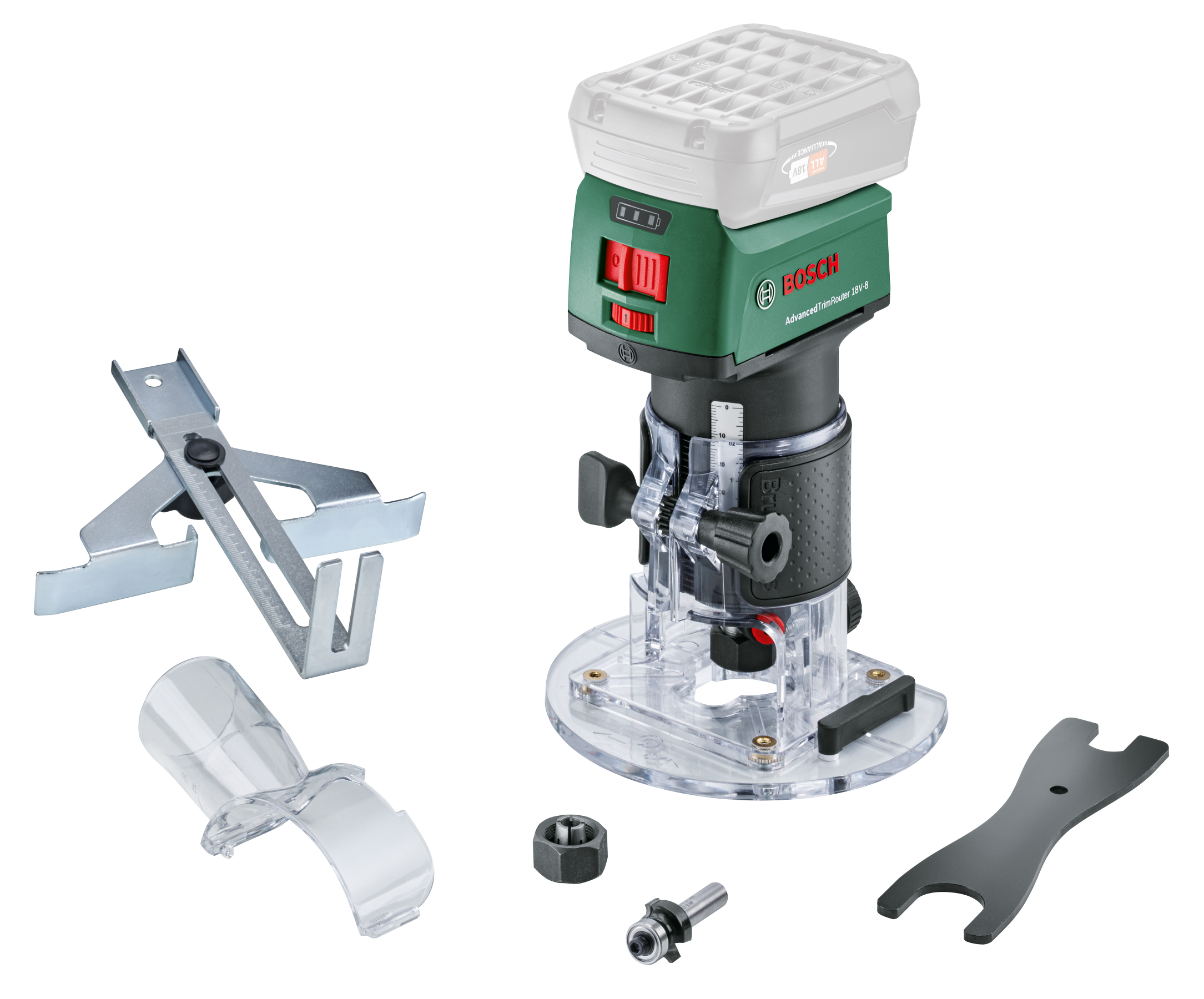 Bosch DIY - Router - Advanced TrimRouter 18V-8 ( Battery Not Included ) - Gratis frakt v:9879393