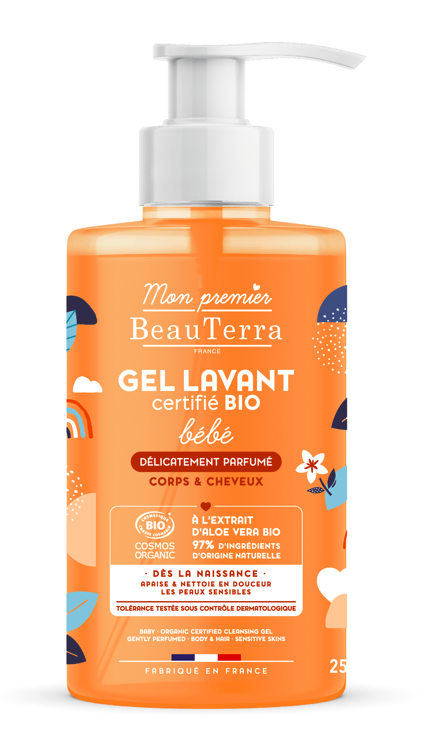 BeauTerra - Perfumed Baby Wash Gel - BIO - 750 ml v:3462056