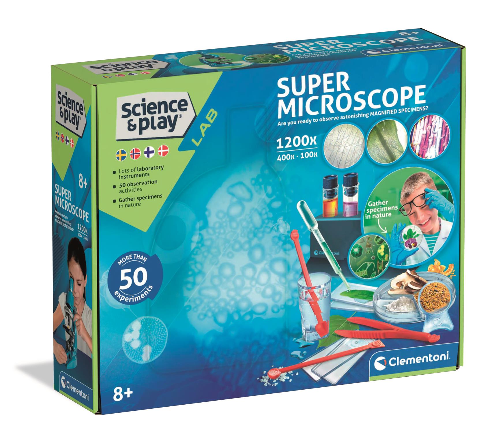 Clementoni - Super Microscope 1200x (I-78391) v:3173143