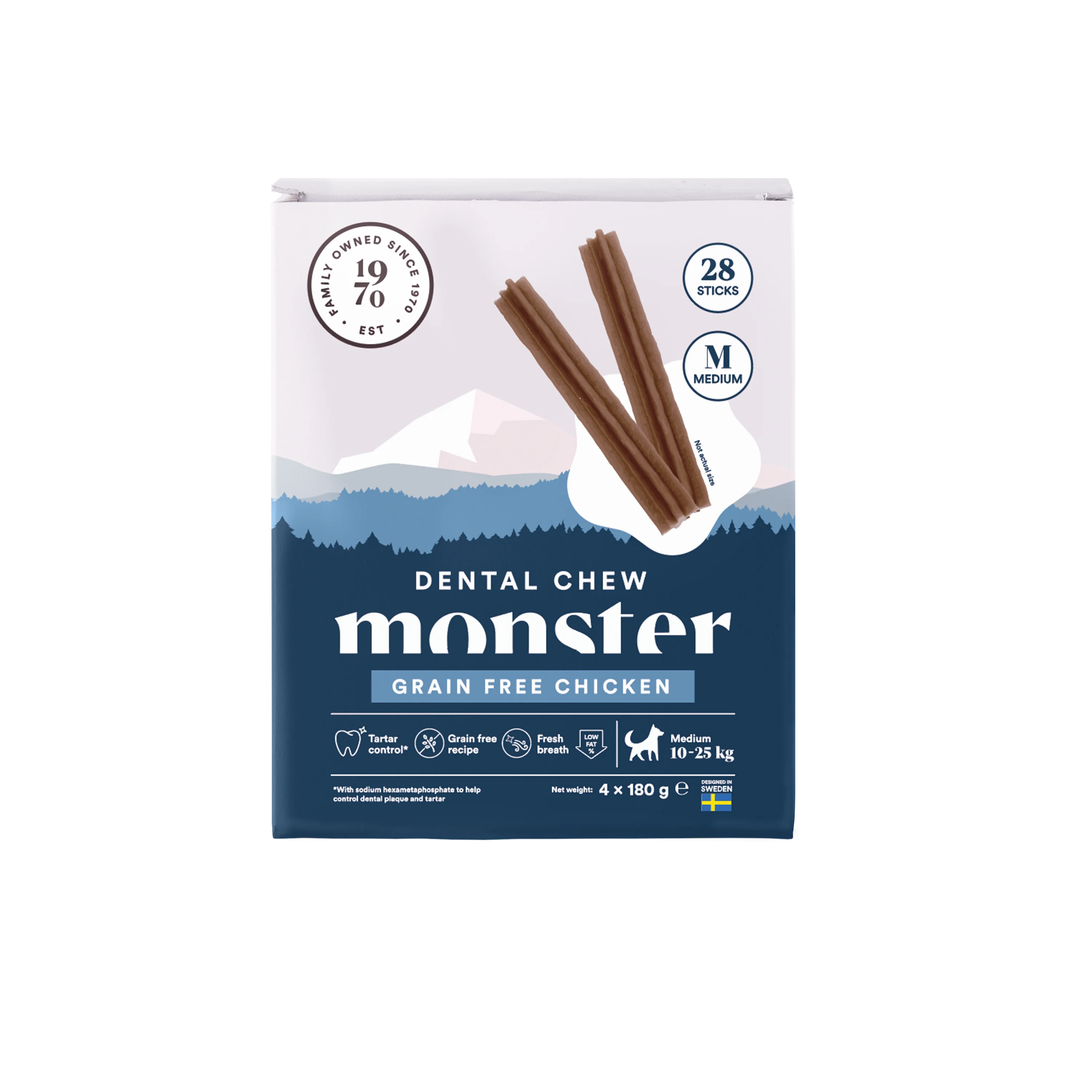 Monster Pet Food – Dog Dental Chew Grain Free Chicken – Medium – 720 g v:6145762