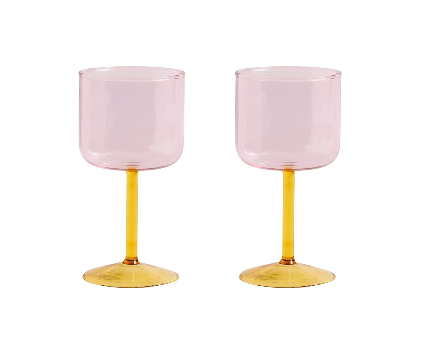 HAY – Tint Vinglass – Sett med 2 (Rosa & Gul) – 25.0 – Pink & Yellow v:7274759 HAY – Tint Vinglass – Sett med 2 (Rosa & Gul) – 25.0 – Pink & Yellow v:7274759