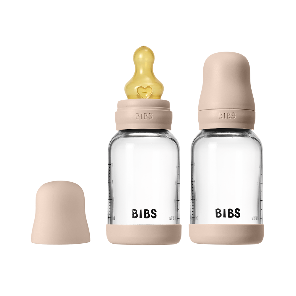 BIBS – Glass Baby Bottle Round Latex 2 Pack Slow Flow – Blush – 120 ml v:9225322 BIBS – Glass Baby Bottle Round Latex 2 Pack Slow Flow – Blush – 120 ml v:9225322
