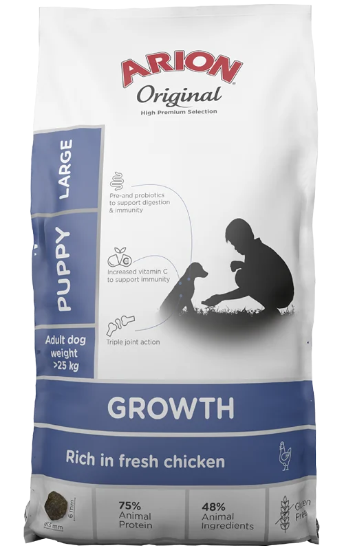 ARION - Original growth chicken large - 12 kg - (106063) - Gratis frakt v:9161321